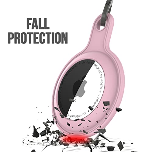Punkcase Silicone Case for AirTag Anti-Scratch Protective Skin Cover Holder with Loop Keychain for AirTags - Image 3
