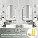 NEUWEABY Wall Mounted Mirror, Arched Wall Mirror for Bathroom, 20