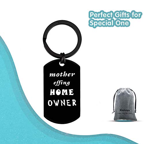 Xiahuyu For New Home Keychain Gift Housewarming Gift For New Homeowner Mother Effing Home Owner Keychain New House Keychain First Time Homeowner Keychain Gift For Women Friends Family #TOP6