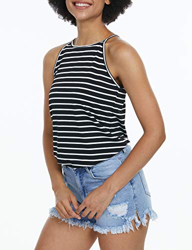 Image of LouKeith Womens Tank Tops Casual Flowy Printed Vest Shirts Sleeveless Cotton Soft Summer Tees Blouses