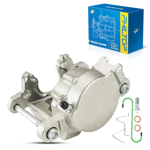 Image of PHILTOP Front Left Brake Caliper for Chevy S10 GMC Sonoma 18016155 | Fits 1994-2000 Chevy S10, 1994-2003 GMC Sonoma, and more. Pre-assembled with steel piston, M10x1.5 ports, and hardware