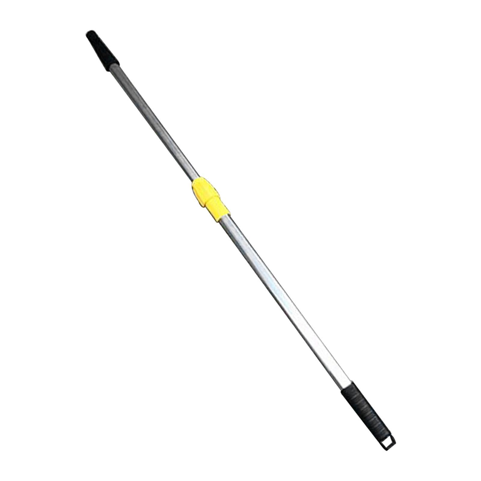 Rastrillo Telescópico Ligero Antideslizante con Mango Resistente Y Longitud Ajustable. Varilla Metálica Retráctil para Rastrillo de Hojas Y Jardín.