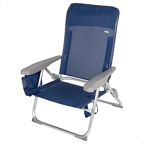 AKTIVE 62289 Folding Beach Chair with Cushion Cover