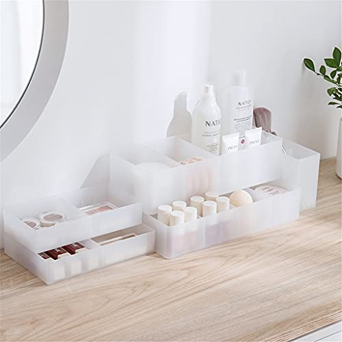 Boîte de rangement de maquillage réglable pour tiroir et bureau - 4