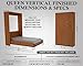 Queen Size DIY Murphy Bed Hardware Kit – Vertical Wall Bed for Space-Saving - Budget-Friendly DIY Setup -Made in USA -Hide Away Design with Murphy Bed Queen Hardware - Bed Lift Mechanism - Pull Down