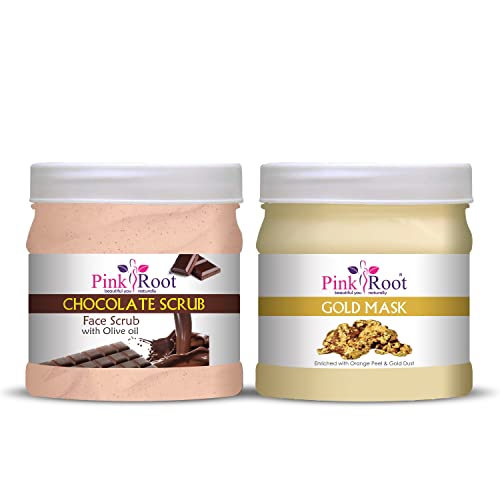 Image of Pink Root Gold Mask 500gm with Chocolate Scrub 500gm