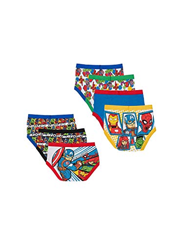 Spiderman boys Toddler Spiderman and Superhero Friends 100% Combed Cotton Underwear Multipacks With Iron Man, Hulk & More