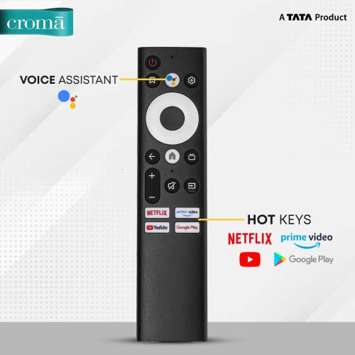 Image of Croma 109 cm (43 Inches) Full HD Certified Android Smart LED TV CREL043FOE024601 (Black) (2022 Model)