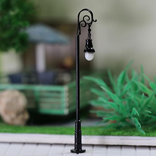 Poteaux d'éclairage miniatures LED durables et économiques pour décor de train - 6