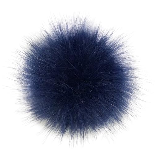 Queenbox 4.7in Fluffy Pom Pom with Elastic Loop,...