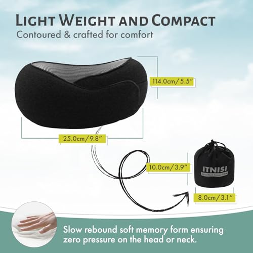 Almohada Viscoelástica De Viaje Ajustable miniatura 6
