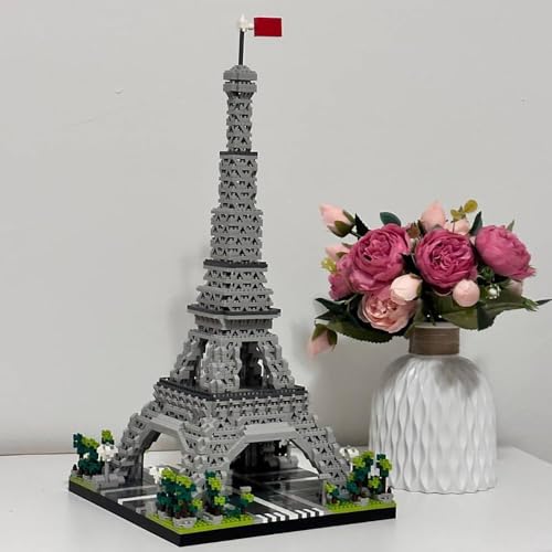 Image of Bestie toys Architecture Eiffel Tower Micro Blocks Set, 3000 PCS Mini Bricks, Gift for Adults and Teens,Landmark Model