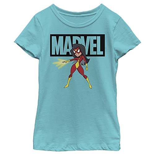 T-shirt Spideywoman Marvel anti-irritation taille XL bleu tahi pour ado active