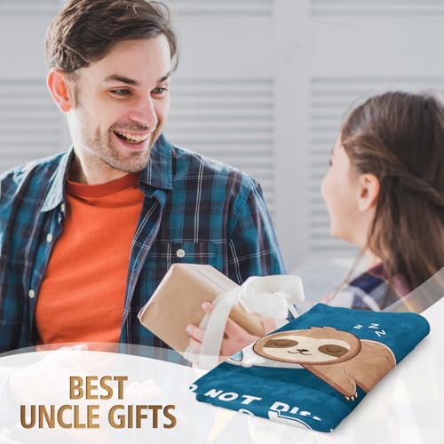 Niyewsor Uncle Gifts, Flannel Blanket Gifts for Uncle, Uncle Birthday Gifts,Uncle Gifts from Nephew, Niece, Best Uncle Gifts on father's Day Christmas Day (62 * 52in)