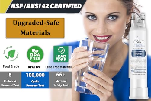 Image of FPPWFU01 Water Filter Replacement Compatible with EPPWF01 PureAdvantage PWF-1 FPPWFU01 PurePour PWF-1Refrigerator Water Filter & PureAir Ultra II PAULTRA2 Air Filter Combo(4+4-Combo)