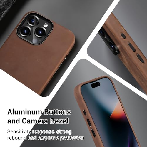 Belemay-Compatible-with-iPhone-15-Pro-Leather-Case-Magsafe-Top-Grain-Vintage-Crazy-Horse-Leather-Metal-Buttons-Camera-Bezel-Bump-Slim-Fit-Soft-Premium-Phone-Cover-61-inch-Retro-Brown