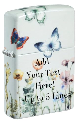 Encendedor Zippo con Grabado Personalizado de Mariposas