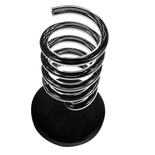 MUSISALY Blow Dryer Stand with Elegant Marble Base Durable Hair Tool Holder for Bathroom Counter Spiral Design Organizer for Hair Styling Tools Keeps Cords Neat and Tidy