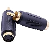 2 Pcs S-Video RCA Male to 4 Terminal Female Connector Stereo Audio Video Cable Adapter Coupler (Male