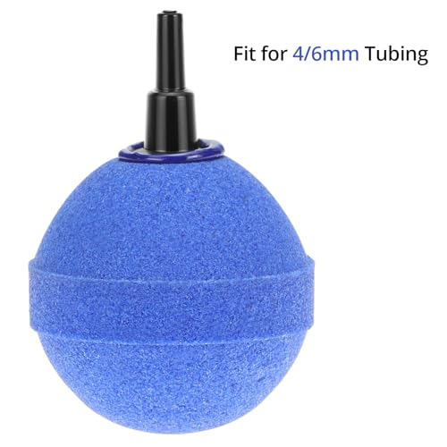 QWORK® 10er Set Aquarium Luftausströmer Kugel 5cm Blau - Sauerstoffstein Sprudler für Teich und Aquarium