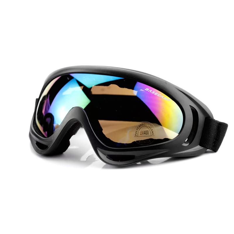 Occhiali da Sci Maschera da Sci Uomo Donna Che Cavalca Occhiali da Sole Outdoor Skateboard Occhiali Antipolvere Occhiali da Motocross Leggeri Regolabili