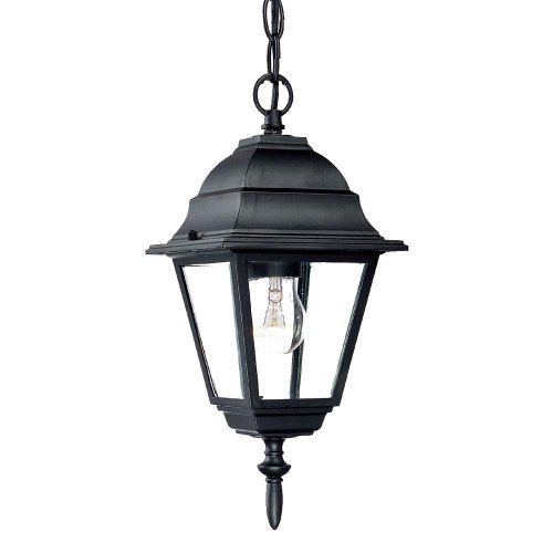 Acclaim 4006Bk Builder's Choice Collection 1-Light Outdoor Hanging Lantern, Matte Black #TOP14