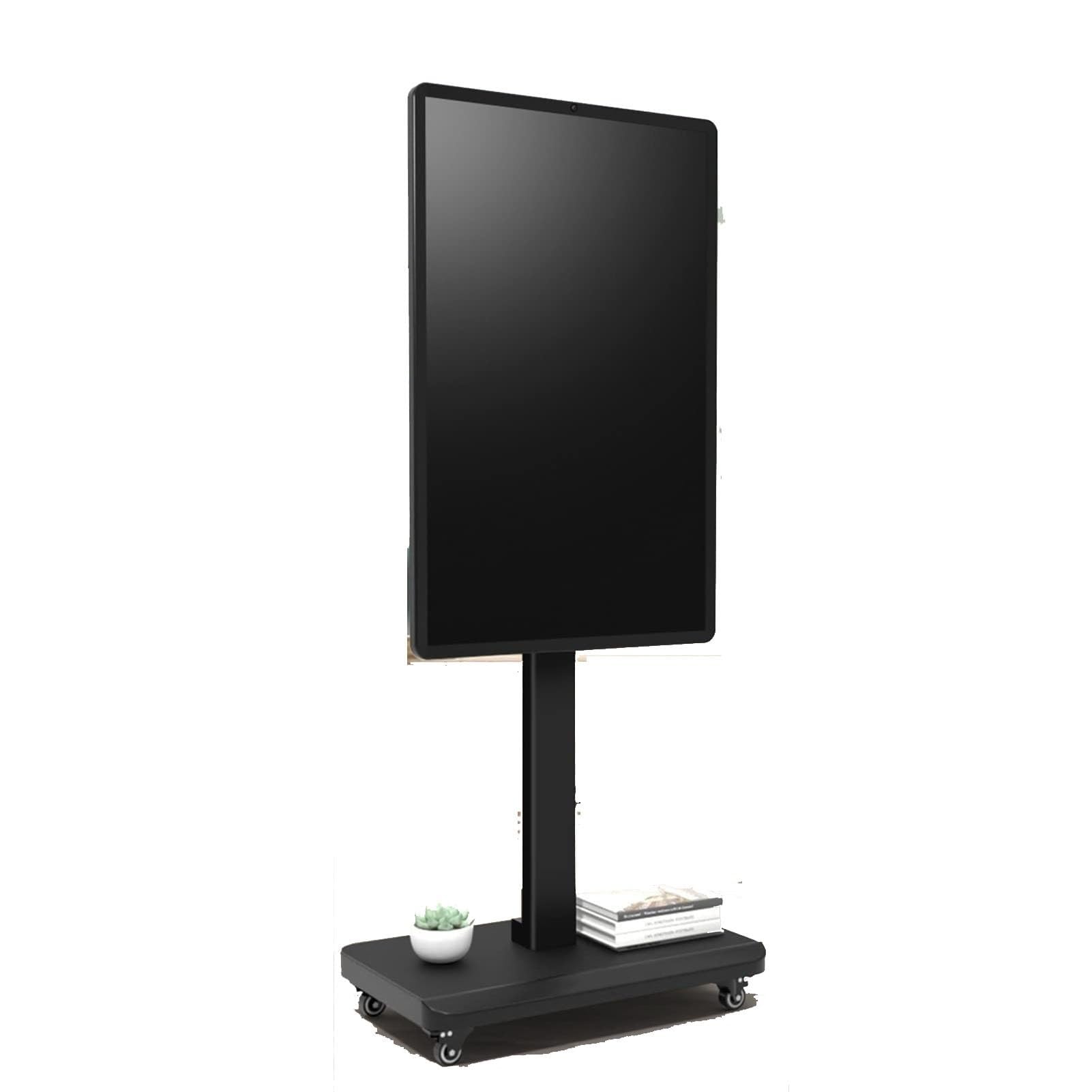 HPTHLY Mobile Tv Cart With Wheels - Portable Tv Floor Stand, For 32-65 Inch Screen Tvs Tv Mount, Tv Stand With Horizontal And Vertical Rotation, Lcd Tv Frame Floor Stand