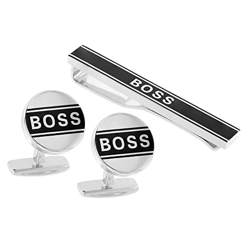 Preisvergleich Produktbild BOSS Herren Iconic_Set Krawattennadel, Black1, ONESI