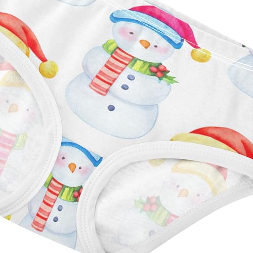 Cute Winter Snowmen Toddler Underwear Floral 2t Cotton Little Girl Panties Fun Briefs Kids Undies4