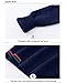BASADINA Boys Turtleneck Sweater Kids Youth Fashion Long Sleeve Knit Pullover High Collar Cotton Warm Sweaters 5-14 Years Dark Blue