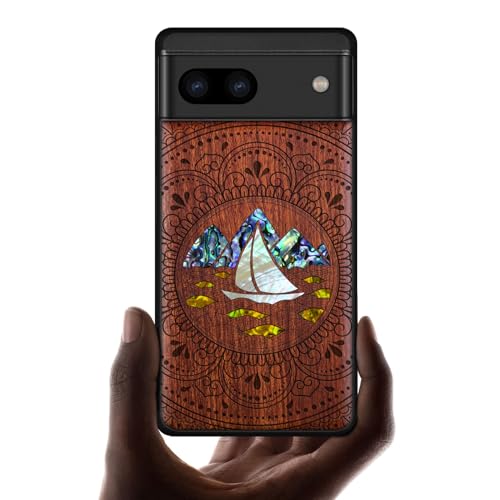 Étui Pixel 8a antidérapant en bois Carveit pour éviter les chutes et rayures
