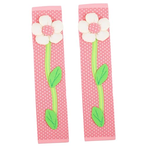GRADENEVE 2 piezas Fundas para Tiradores de Electrodomésticos Protección Antiestática Frío Cubiertas para Manijas de Frigorífico Microondas y Congeladores Color Rosa