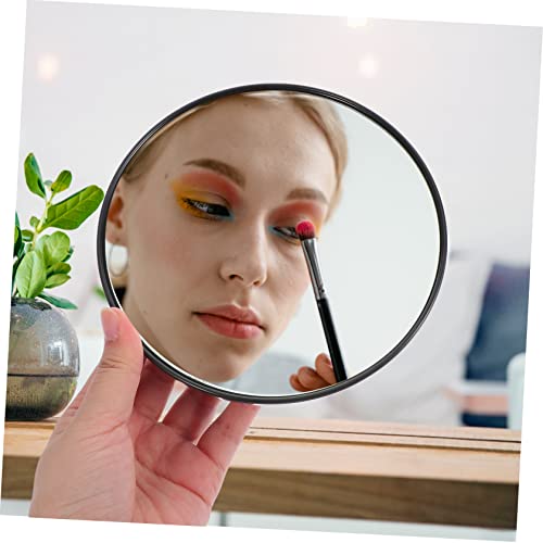 Fomiyes 1Pc Suction Cup Magnifying Glass Round Mirror Travel Makeup Mirror Suction Cup Magnifying Mirror Magnifying Mirror 10X Handbag Mirror Small Travel Makeup Mirror Silver Mirror Black #TOP2