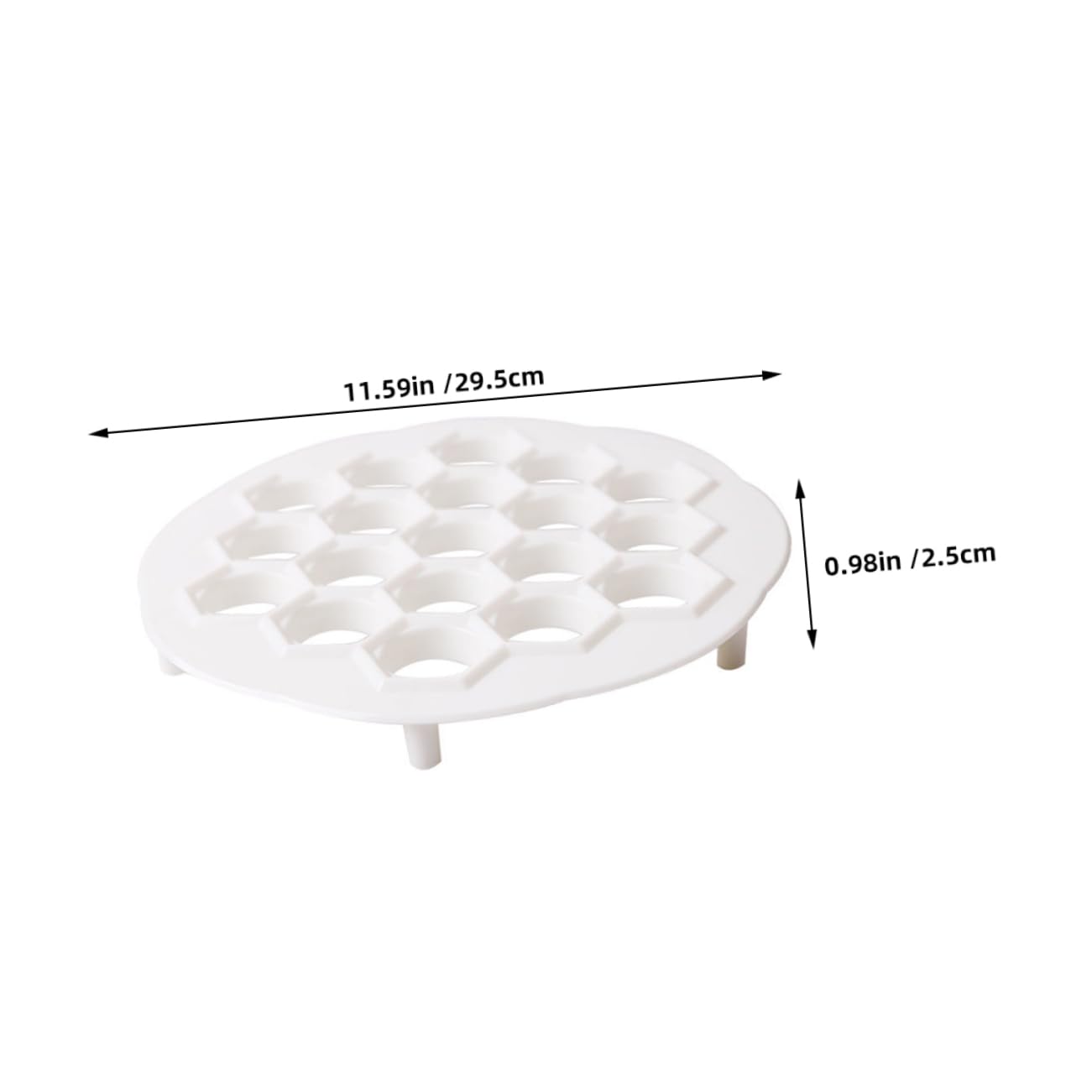 OUNONA Quick Easy Dumpling Maker 19 Hole Ravioli Tool Home Ravioli Tools Multi-use Dumpling Molds Time-saving Compact Design