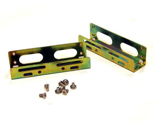 ByteccBRACKET-35525 Drive Mount Kit for Hard Disk Drive, Metal Adapter Brackets Allows 3.5" Drives to be Mounted in 5.25" Drive Bay