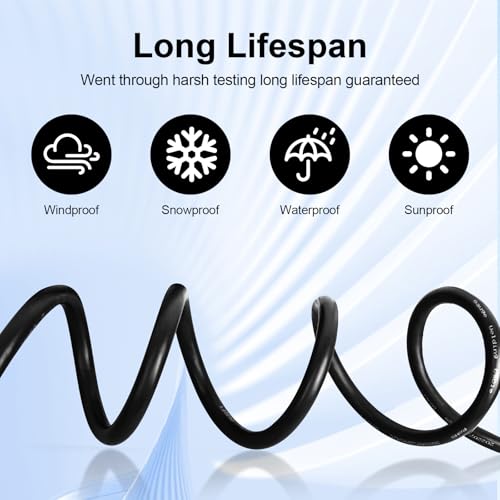 Image of 16 Gauge 4 Conductor Electrical Wire, 16 AWG Tinned Copper Stranded PVC Cable, Waterproof /Flexible /Low Voltage Extension Cord for Automotive, Marine, Solar, LED Lighting (100FT)