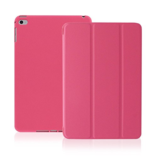 KHOMO iPad Air 2 Case - Dual Series - Ultra Slim Cover with Auto Sleep Wake Feature for Apple iPad Air 2nd Generation Tablet, Twill Pink (ip-air-2-dark-pink-2)