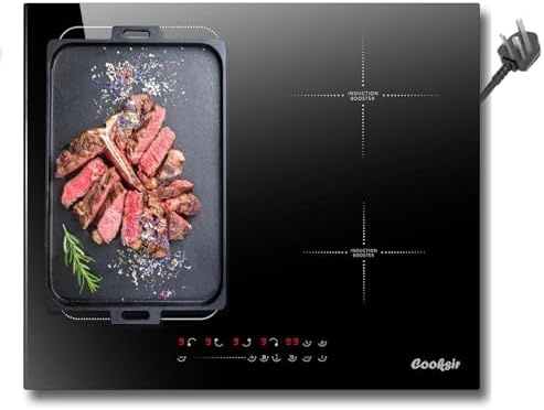 Plug in Induction Hob 4 Zone with Flexible Zone 13amp 2800W