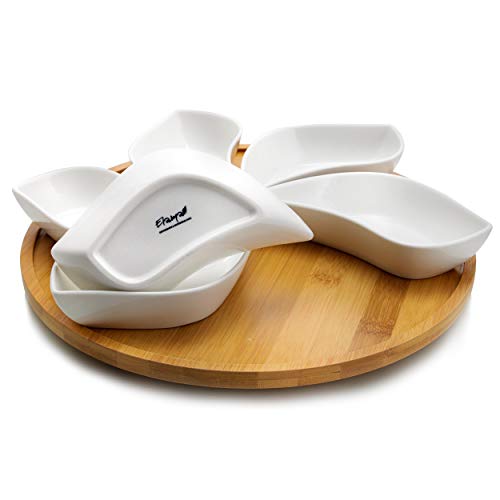 Elama EL-170 Ceramic Stoneware Condiment Appetizer Set thumb #3