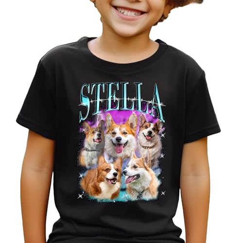 Custom Your Own Youth T-Shirt, Bootleg Rap Tee, Personalized Gifts for Couple Shirts,Your Custom Photo and Text T Shirt, Including Graphic Tee and Dog Shirts, Insert Your Design Shirt3