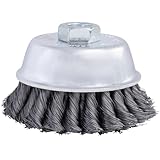 Shark 14049 5/8-11NC 0.014-Gauge Wire 4-Inch Double Row Knotted Cup Brush