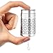 2 Pack Reinmoson Mini Tea Strainers for Loose Tea, Extra Fine Mesh Tea Infuser, 304 Stainless Steel & Updated Slim Threaded Lid, Loose Leaf Tea Steeper for Black Tea, Rooibos, etc