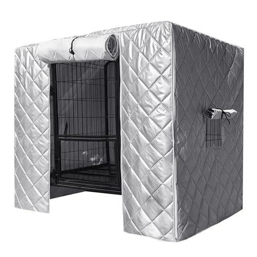 Funda para jaula, resistente al viento, insonorizante, impermeable, para mascotas, cubierta aislada para caseta de perro, para interior, jardín, patio, porche, patio, balcón al aire libre