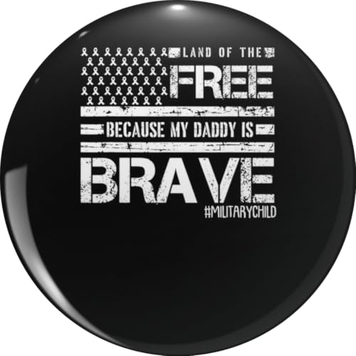 Land Of The Free Month Of The Military Child American Flag Pin Lapel Pin Brooch Steel Pins Badge 0.75