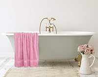 Utopia Towels 2er Badetücher Duschtücher Groß Baumwolle 90 x 180 cm Rosa – Ansicht 8
