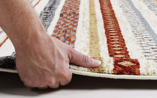 Klassischer Orient Teppich | Gabbeh Style | wie handgeknüpft | super weich und angenehm | 240 x 340 cm; Farbe: Rust… – Bild 5