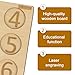 Braille Alphabet Board – Wooden Tactile Learning Chart with Raised Braille Tiles for Letters and Numbers, Touch-Based Educational Aid for Beginners and Adults