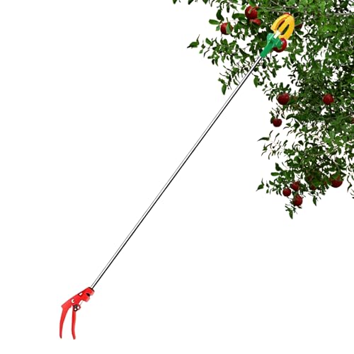 Recolector De Frutas De Árbol | Recogefrutas Extensible Con 3 Garras - Equipo de Jardinería con Longitud Ajustable para Personas Mayores y Agricultores en Huertos Caseros
