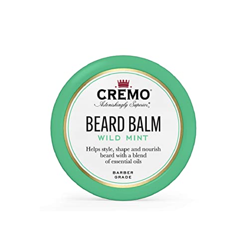 Cremo Styling Beard Balm, Wild Mint Beard Balm, Nourishes, Shapes And Styles Longer, Fuller Beards, 2 Ounces (Packaging May Vary) #TOP7