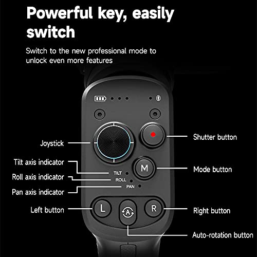 FeiyuTech Gimbal for DSLR Camera (SCORP C Official) | 3 Axis Handheld Camera Gimbal for Sony, Canon, Panasonic Nikon, Fujifilm Mirrorless Camera | Remote, Magic Wheel, Rear Grip | 2.5 Kg Payload - Image 4